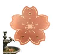 Bird Bath Cleaner Copper Disc Physical Safe Water Purification Triple Point Support Keeps Water Fresh Lower Cleaning Frequency Durable All Season Copper Plate for Patio Garden Yard Park Bird Bowl Feed