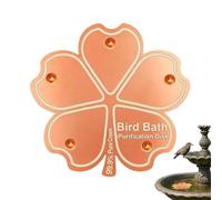 Bird Bath Cleaning Copper - Copper Disc for Outdoor Bird Bath, Polisher for Wildlife Fountains, for Water Habitats, Sanitary Element Purity Plate for Patio, Lawn, B
