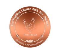 Bird Bath Cleaning Disc - Pure Copper Plate for Bird Bath Cleaning, 4 Inch Water Purifier Disc, Copper Cleaning Disc | For Outdoors, Garden, Patio, Lawn, Shooting