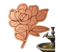 Bird Bath Copper Disc, Reinforced Three-Point Cushion, Universal Fit, Bird Bath Cleaning Disc, for Use in the Garden, Patio and Patio, in the Yard, on Lawn, In and Water Bowls