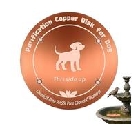 Bird Bath Copper Disc - Small Copper Basin for Birds, Weatherproof Tray for Outdoor Use, Decorative Water Bowl for the Garden, Bird Feeding Accessories for Various Bird Species