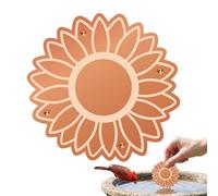 Bird Bath Copper Disc Sunflowers Universal Safety Disc | Water purification plates for bird baths for watching butterflies, in the garden, park, on balcony