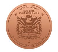 Bird Bath Copper Disk 0.02 Inch All-Season Water Cleaning