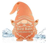 Bird Bath Copper Disk Copper All-Season Safe Gnome Shaped