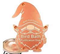 Bird Bath Copper Disk Universal Gnome Shaped All-Season