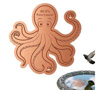 Bird Bath Copper Disk with Triple-Point Support All-Season