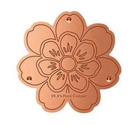 Bird Bath Copper | Flower-Shaped Cleaning Garden Accessories | Bird Bath Cleaner Purification Disc | Natural Water Cleaning for Outdoor Garden Backyard Patio Lawn Concrete Stone Ceramic Heated Solar