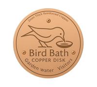 Bird Bath Disc - Copper, 3.94 x 3.94 Inch Mounting Plate, Three Point Bracket, Air Purifier, All Season Stability Plate, Feeder Accessories, Bath Disc Ornaments for Garden, Patio, Lawn,