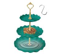 Bird Bath Feeder | Parrots Water Feeding Tray, 3-layer Birdbaths Feeder Combo - Three-Tier Bird Feeder Design Pet Accessories For Parakeet Budgies Sparrow
