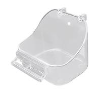Bird Bath for Cage Bird Bath Box Bird Bath Tub Bird Box Parrot Bath Tub Shower Box Bird Cage Accessory Supplies for Little Bird Canary Budgerigar Parrots Crested Myna Cockatiel Lovebird Blue (white)