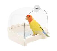 Bird Bath for Cage, Bird Bath for Cockatiels | Portable Bird Bath House, Bathtub Bird Cage Accessories, Cleaning, Clear Bathtub, Pet Supplies, Multifunctional for Birds, Such as Turtle Doves,