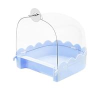 Bird Bath for Cage, Bird Bath for Cockatiels, Portable Bird Bath House, Multifunctional Cleaning Supplies for Pets, Bird Cage Accessories, Clear Bathtub for Birds, Such as Turtle Doves, Fin