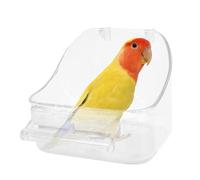 Bird Bath For Cage - Thick Sturdy Parrot Bathing Tub, Convenient Bathtub Pool, durablee Wash Basin Small Birds | Widely Applicable Cockatiel, Parrots, Budgies, Canary, Indoor, Accessory
