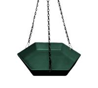 Bird Bath for Garden | Polygonal Outdoor Drinking Bowl for Birds, Hanging Pond Garden Decoration for Windows, Balconies, Terraces, Patios, Porches, Bird Watching