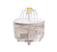 Bird Bath for Indoor Parrots, Cat Water Fountain - Transparent Round Water Fountain Dispenser with Pump, Multifunctional Bird Shower Accessories, Large Capacity Water Dispenser for Cat Breeding,
