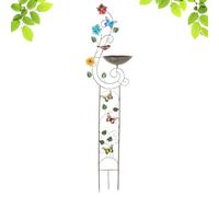 Bird Bath for Outdoor | Bird Basin, Holder for and Drinking Bowl with Decorative Rod for Garden, Lawn, Yard Terrace