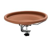 Bird Bath for Outside - Deck Mounted Detachable Bowl | Outdoor Water Tub with Easy Installation for Railing Fence Garden Yard Patio Porch Home Apartment Hummingbird Parrot Parakeet Finch