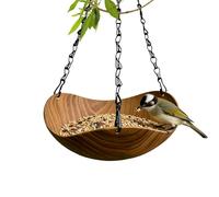 Bird Bath for Outside,Wooden Vintasge Decorative Birdbath,Hangings Chain Bird Basth | for Park Patio