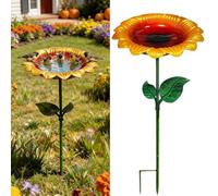 Bird Bath For The Garden, Standing Bird Bath, Cast Iron, Wild Birds Flower Dish Birds Feeder for Garden, Backyard