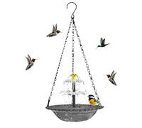 Bird Bath Fountain Aesthetic Waterfall with Chain Hook