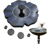 Bird Bath Fountain Flower-shaped Floating Water Tray