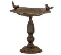 Bird bath garden bird basin metal antique style 28cm