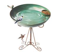 Bird Bath | Hummingbird Feeding Bowl, Metal Bird Bath for The Porch Balcony Lawn Patio Window Outside Backyard