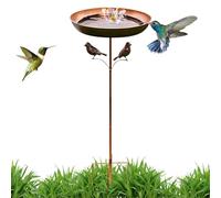 Bird Bath - Iron 32.28 x 12.01 Inch 760g Garden Bird Bath Bowl, Metal Bird Feeder, Rustproof, Top | Patio Yard Porch Decoration, Home, Roof, Hotel, Lodges, S