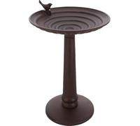 Bird Bath On Foot Cast Iron Xl Fallen Fruits Brown One Size