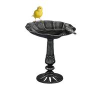 Bird bath Outdoor Drinking Bowl Antique Garden Basin Vintage Lightweight