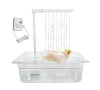 Bird Bath, Parakeet Shower Bath, Automatic Bird Bath Container | Multifunctional Shower Fountain with Multiple Faucets, Cage Accessory for African Grey,