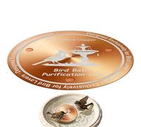 Bird Bath Purification Disk Round Natural Cleaner | Copper Bird Bath Purification Disk for Garden Backyard Patio Lawn Concrete Stone Large Small Heated Solar Fountain
