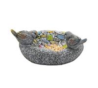 Bird Bath Resin Cute Weather Resistant Bathing Basin