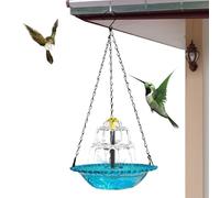 Bird Bath Solar Fountain,Hangable Birdbath Water Fountain - Outside Bird Bath with Solar Pump | for Outdoor Garden Backyard Yard Porch Balcony Patio