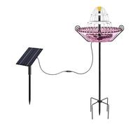 Bird Bath Solar Powered Bluebird Watering Container