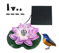 Bird Bath Solar Sull Fountain - 18x18cm Compact Size, Solar Powered Pump, Weather Resistant Material | Adjustable Flow Garden Patio Outdoor Water Decorative Decorative Use