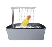 Bird Bath Tub, USB Electric Bird Bathtub Shower Automatic Parrot Bathtub Parrot Bathing Box Cleaning Supplies For Small, Medium Parakeet, 33x22x26cm
