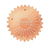 Bird Bath Water Purifier - Copper Flower Disc Panel, Weatherproof, Safe Cleaning Tool, Outdoor Accessories | For Backyard Garden Courtyard Homeowners, Gardeners, All Year Round Bird Watching