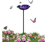 Bird Bath Weather Resistant Garden Bee Water Feeder with Petals Design