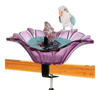 Bird Bath with Railing, Deck Mounted Bath | Weather and UV Resistant All Year Round This Multifunctional Item Makes a Fantastic Gift