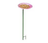 Bird Baths, for Garden, Balcony, Bird Baths on the Base, Metal Garden Decoration with Ground Spike for Inserting into the Ground, the Railing, the Floor, the Patio, the Backyard