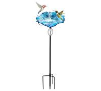 Bird Baths for Outdoor Use, 81 cm, Sturdy Water Basin with Stand, Bird Feeder Stand, for Feeding Pets in Aviaries for Finches and Monk's Parakeets in the Home, Garden and