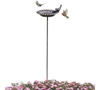 Bird Baths for Outdoor Use - Garden Bird Feeder for Hummingbirds with a Water Bowl, Water Drinker for the Garden, Patio, Yard, Lawn and Nature Friends