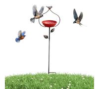 Bird Baths for Outdoor Use - Rustic Weather-Resistant Vintage Bird Bath Bowl as Outdoor Feeding Station for Bathing, Feeding, Drinking and Landscaping in Farmhouse Style for Yard Patio Lawn