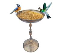 Bird Baths For Outdoors - Outdoor Bird Bath Fountain | Standing Bird Baths Garden Bathtubs | Patio Iron Art | Animal Water Bowl Statue For Paraket