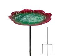 Bird Baths for Outdoors Weather Resistant Bowl, 5-Pronged Base, Feeding | Garden Bird Bath Metal Feeder Garden, Yard, Patio, Backyard, Balcony, Pond, Park, Ground, Landscape, Outdoors