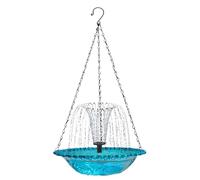 Bird Baths - Multi-Pattern Solar Fountain, Floating Water Feeder | Avian-Friendly sSparrow Birdbath, Self-Sustaining Garden Hanging Bowl | Outdoor Patio Backyard Decor for Finch Robin