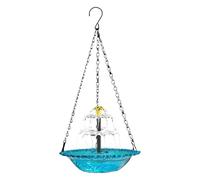 Bird Baths With Solar Fountain | 23.5x46cm Garden Solar Cascade Birdbath | Outdoor Cascading Bird Bath Water Fountain | For Garden Backyard Deck Patio Balcony Lawn Pump Decorative Durable Easy Instal