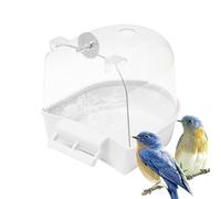 Bird Bathtub - Bird Bathtub, Parrot Bathroom Bird Cage Accessories, Parrot Bath Box | Starling budgiee Pet Bird Supplies, Caged Bath Tube Shower Box for Parrots, Conure, Budgies, Canary