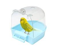 Bird Bathtub - Parrot Bathing Tub Box for Cage, Parakeet Bird Cage Accessories, Cages Bath Accessory | No-Leak Caged Bath Tub Shower Box for Parrots, Conures, Budgies, Canary, Cockatoos